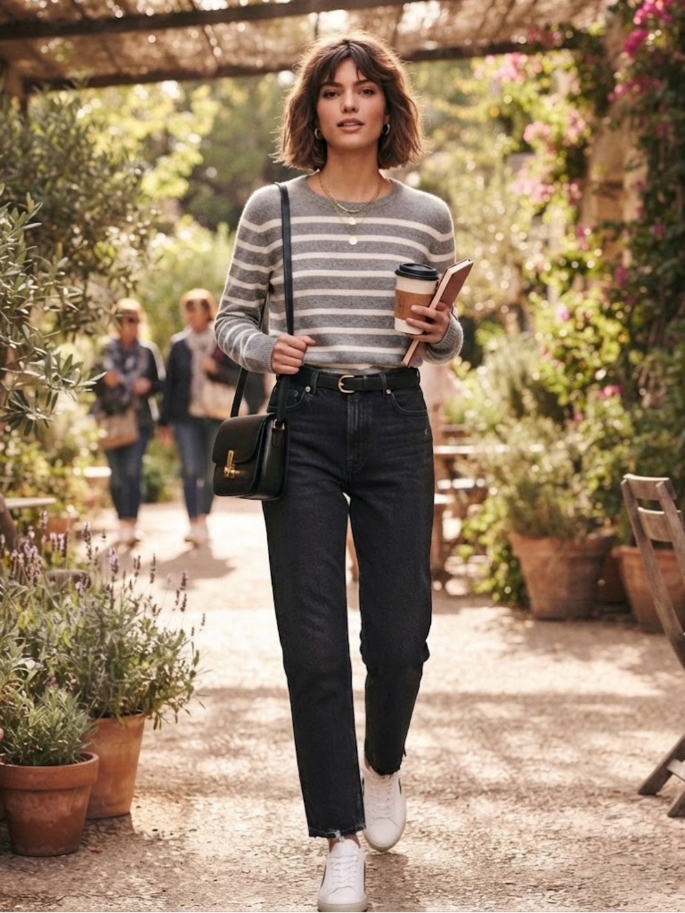 Cashmere striped sweater